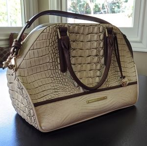BRAHMIN TRICOLOR FOSSIL BAG